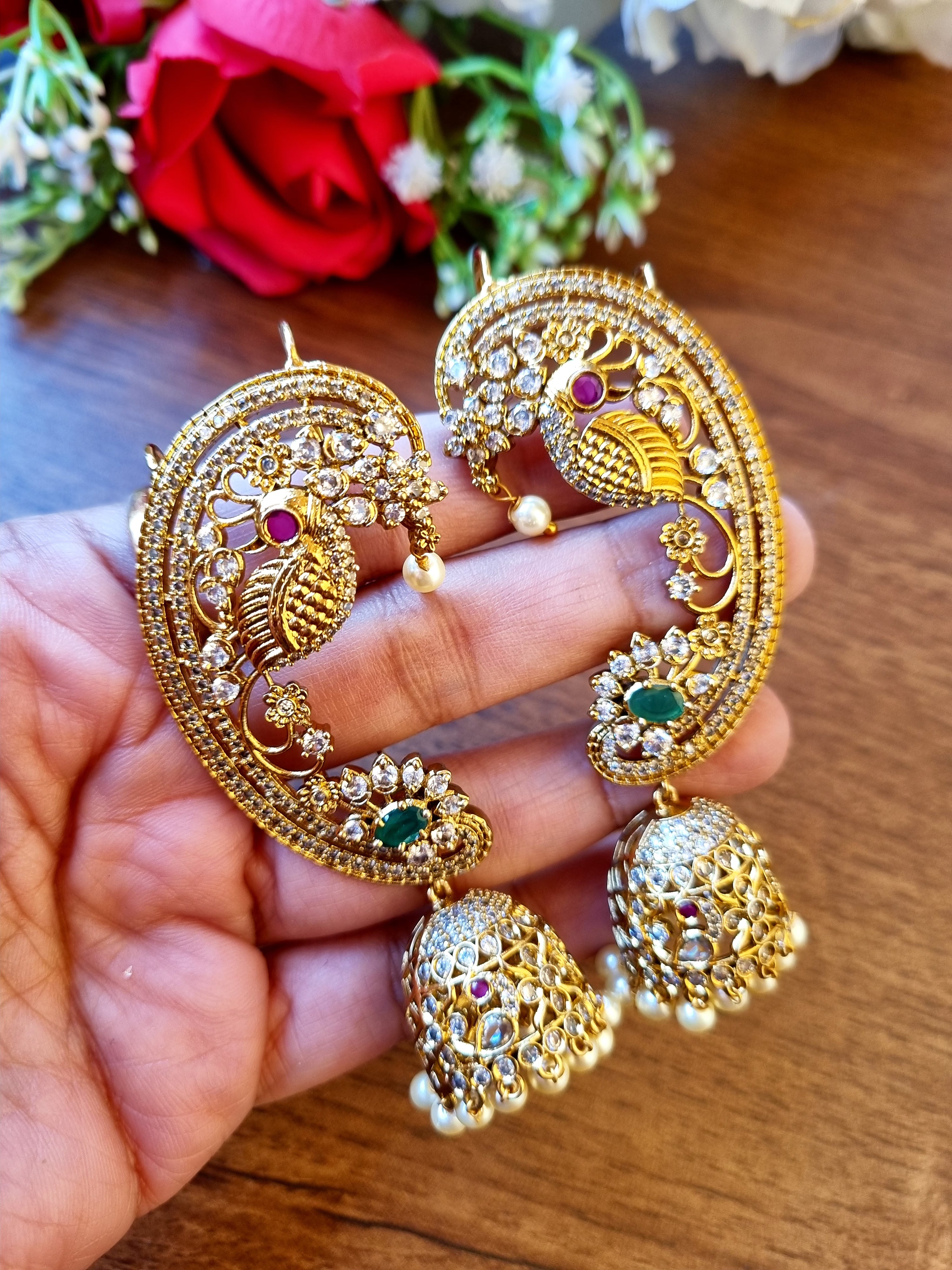 Panchi Earcuff Jhumka