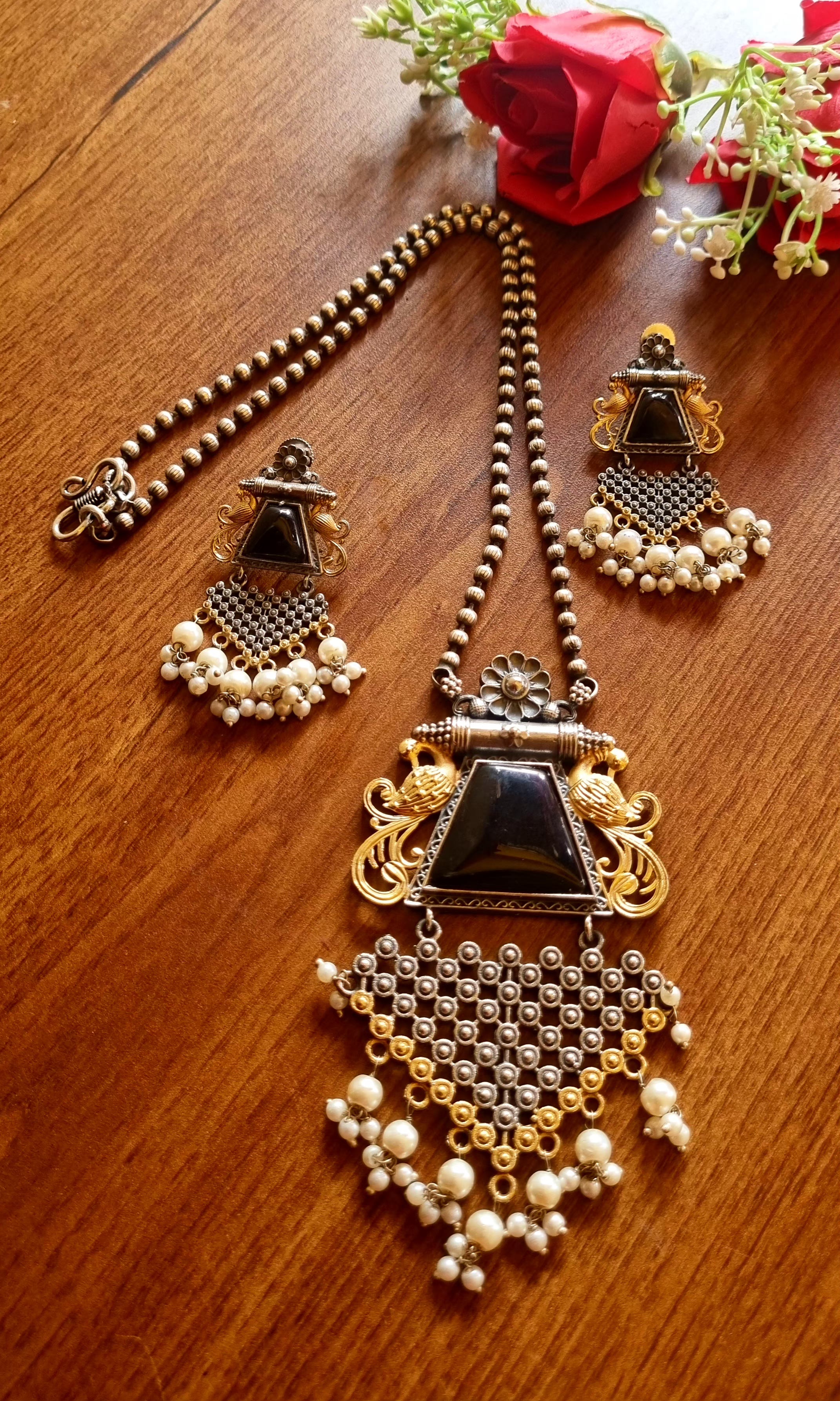 Padmini Pendant Set (DualTone)