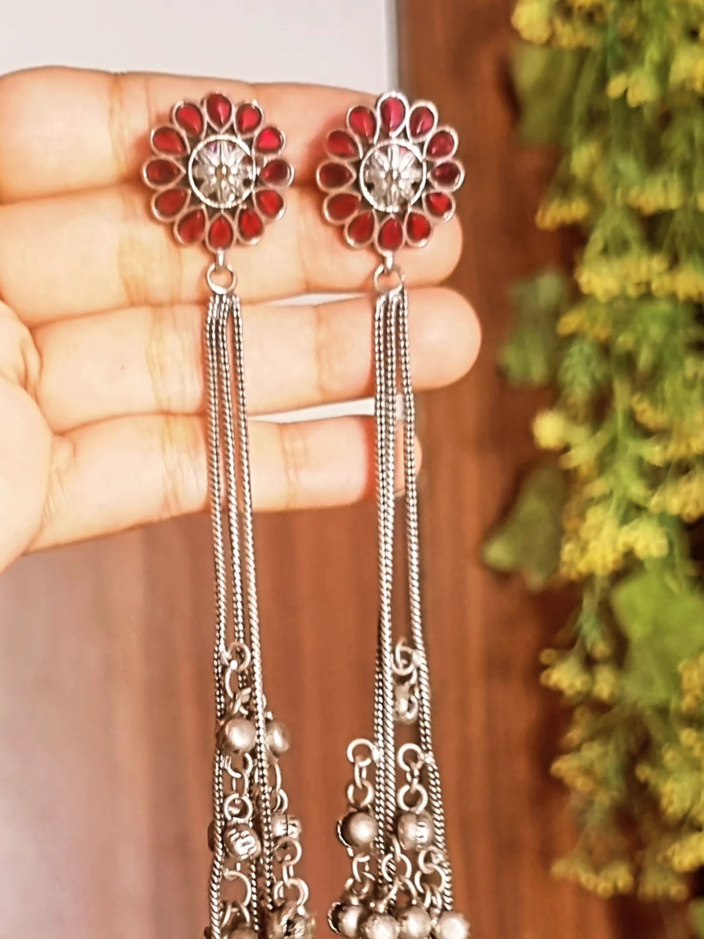 Floral Kashmiri Earrings