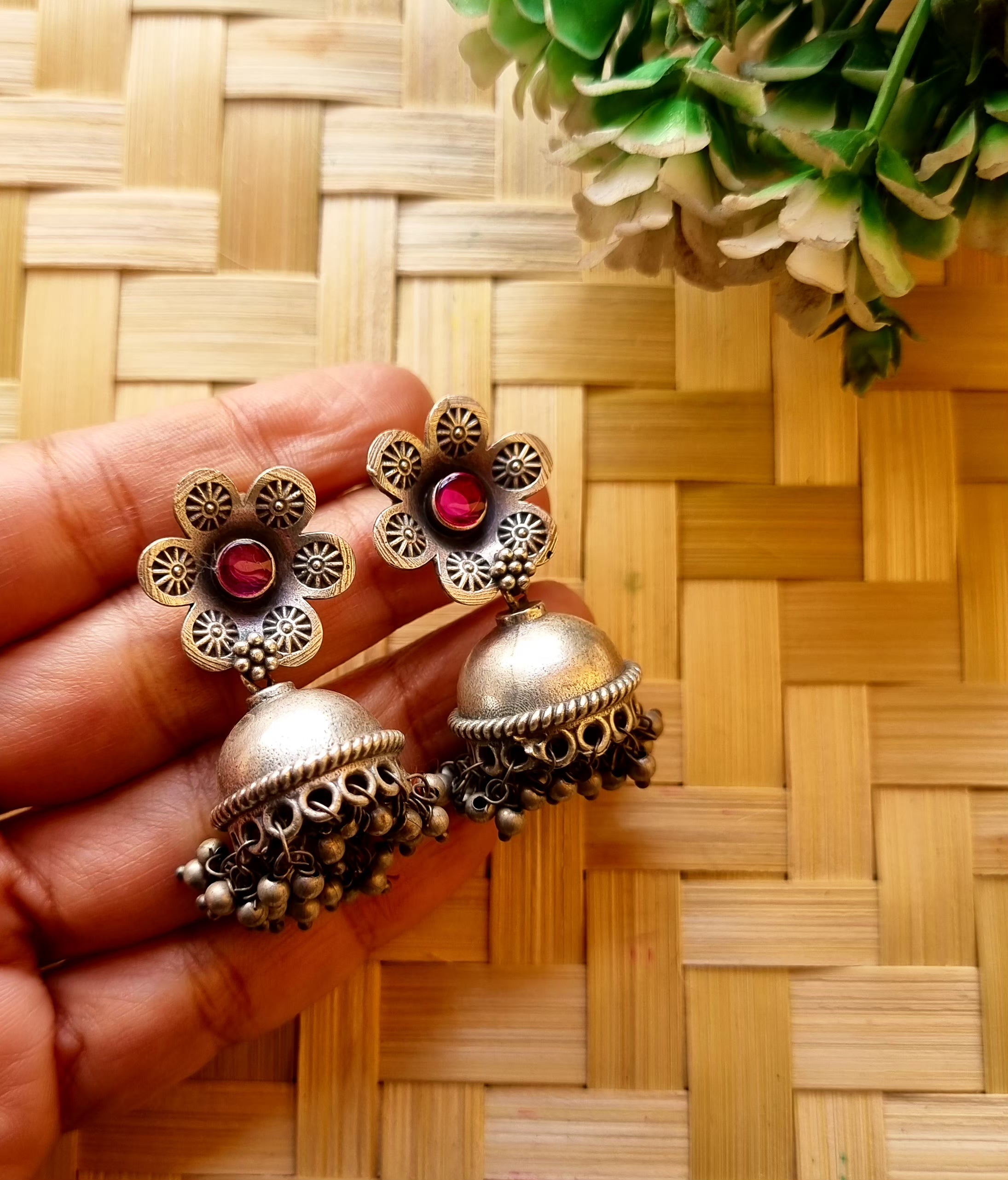 Floral Jhumka