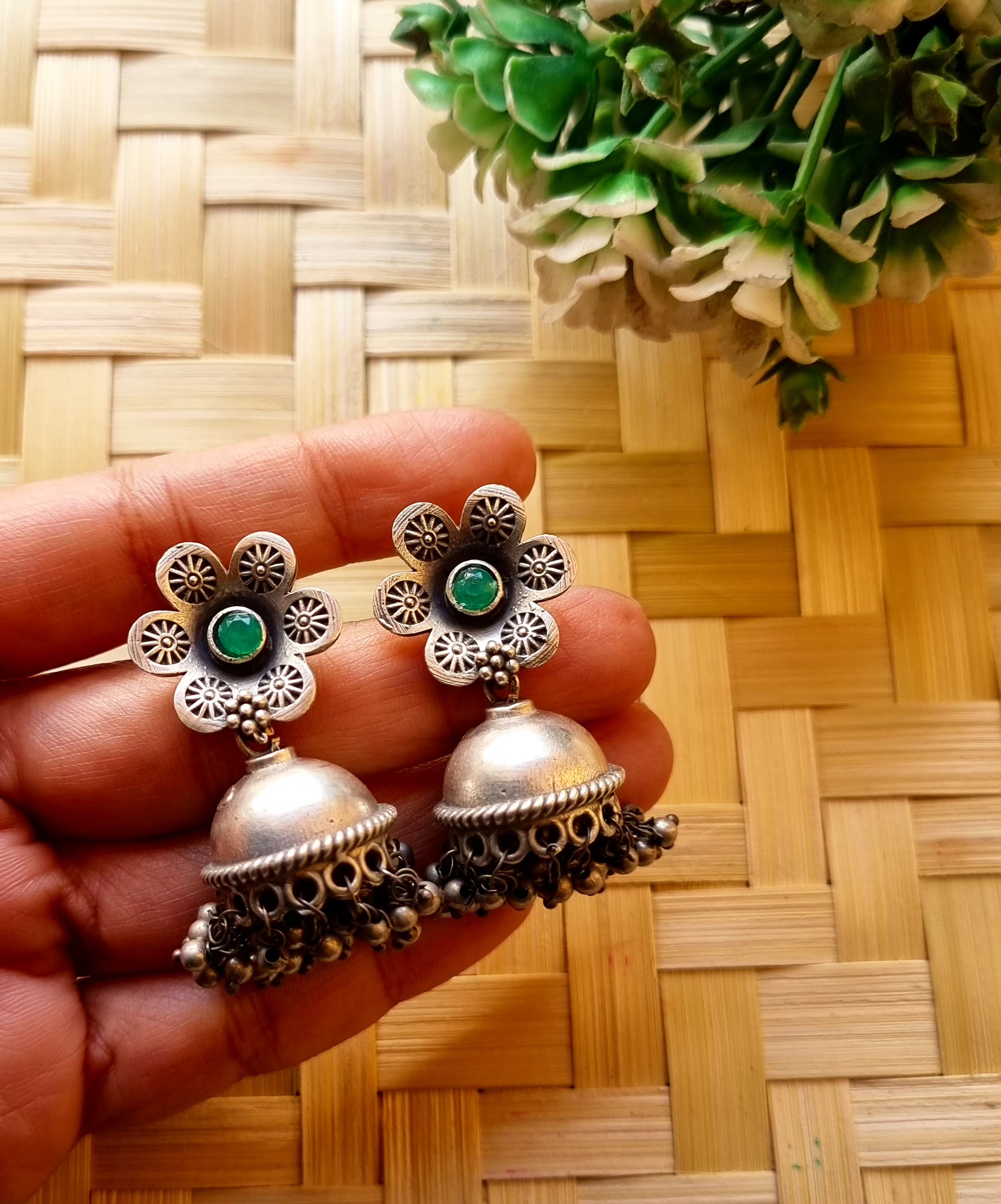 Floral Jhumka