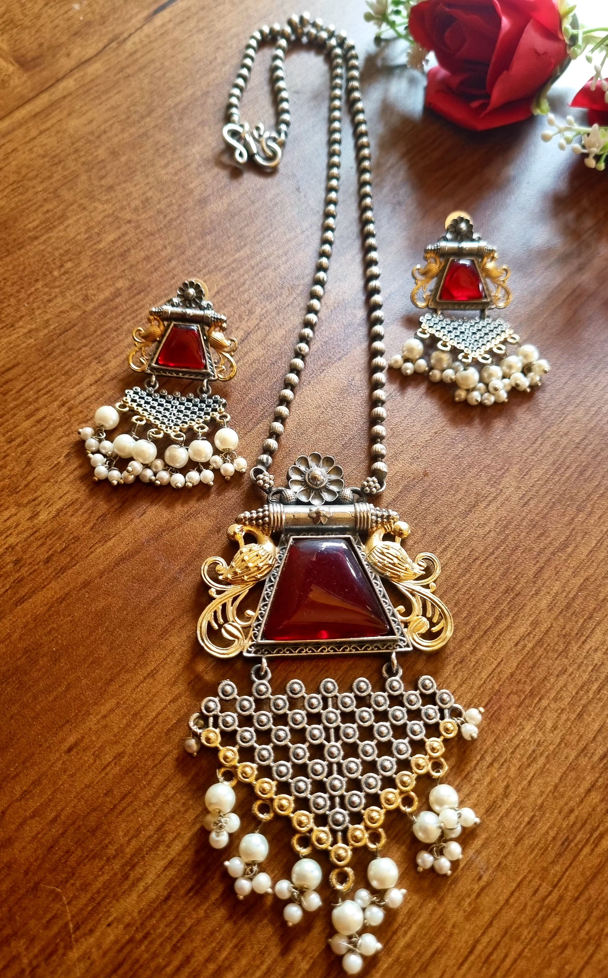 Padmini Pendant Set (DualTone)