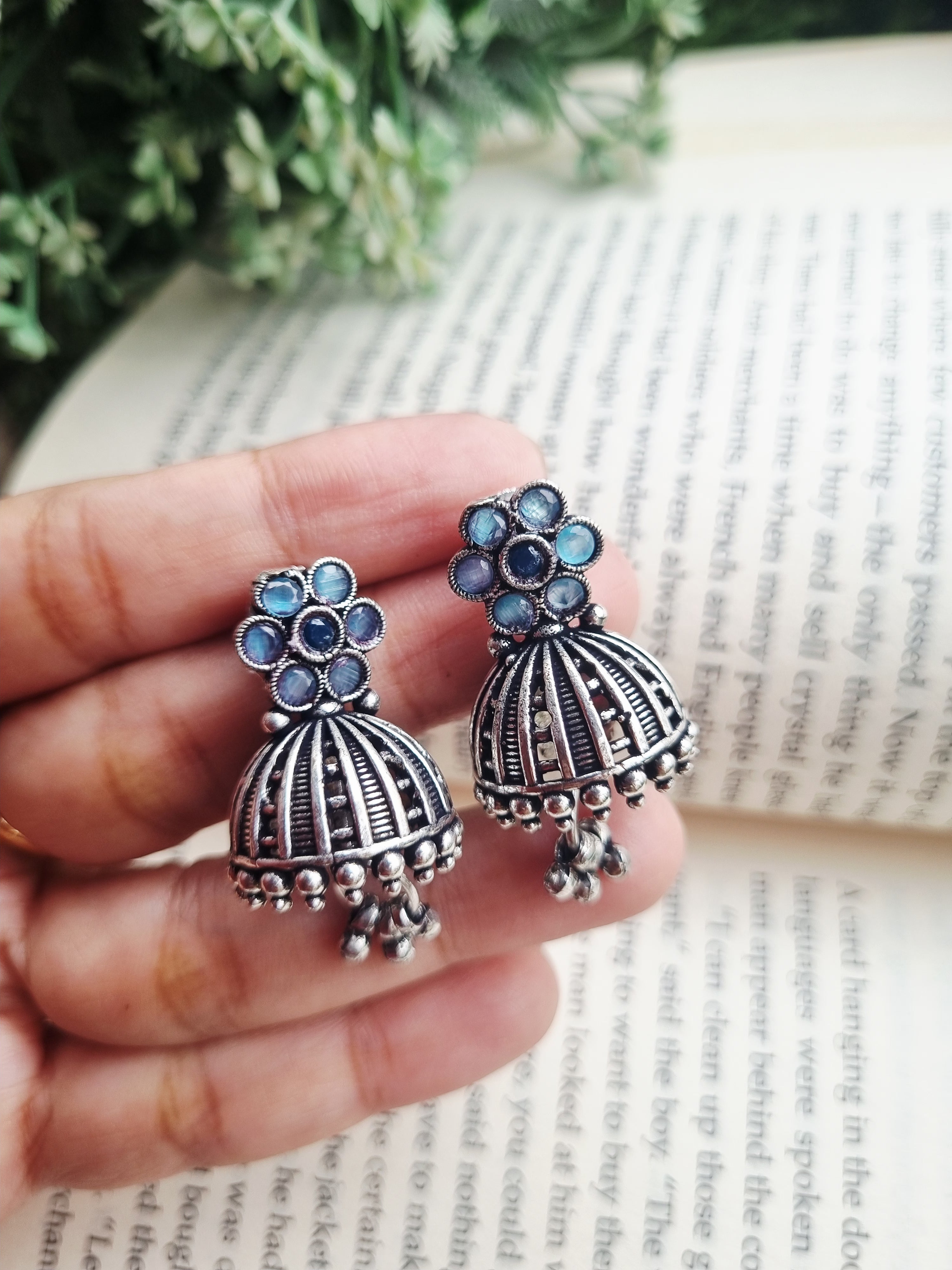 Floral Jhumka Stud Earring