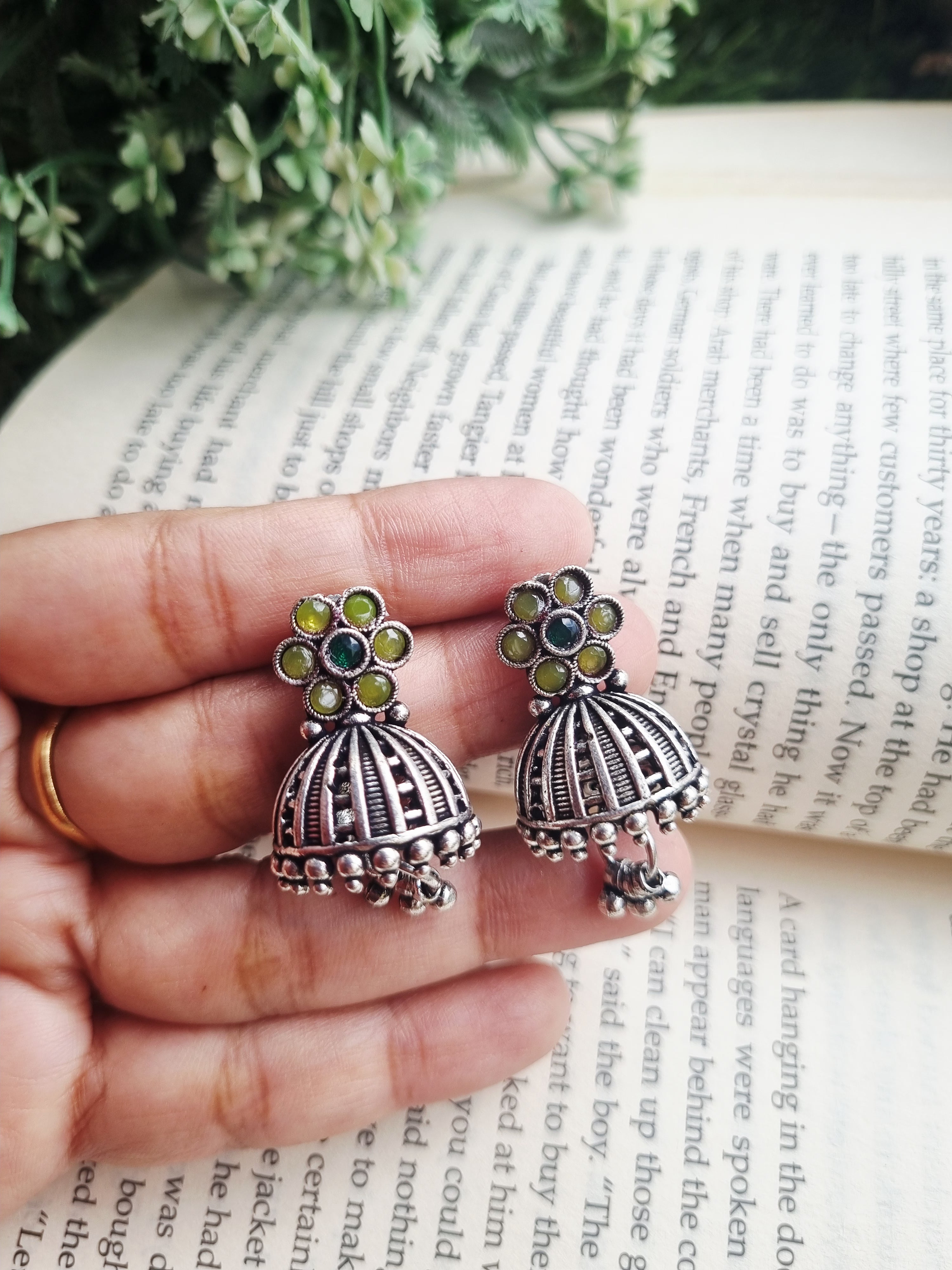 Floral Jhumka Stud Earring