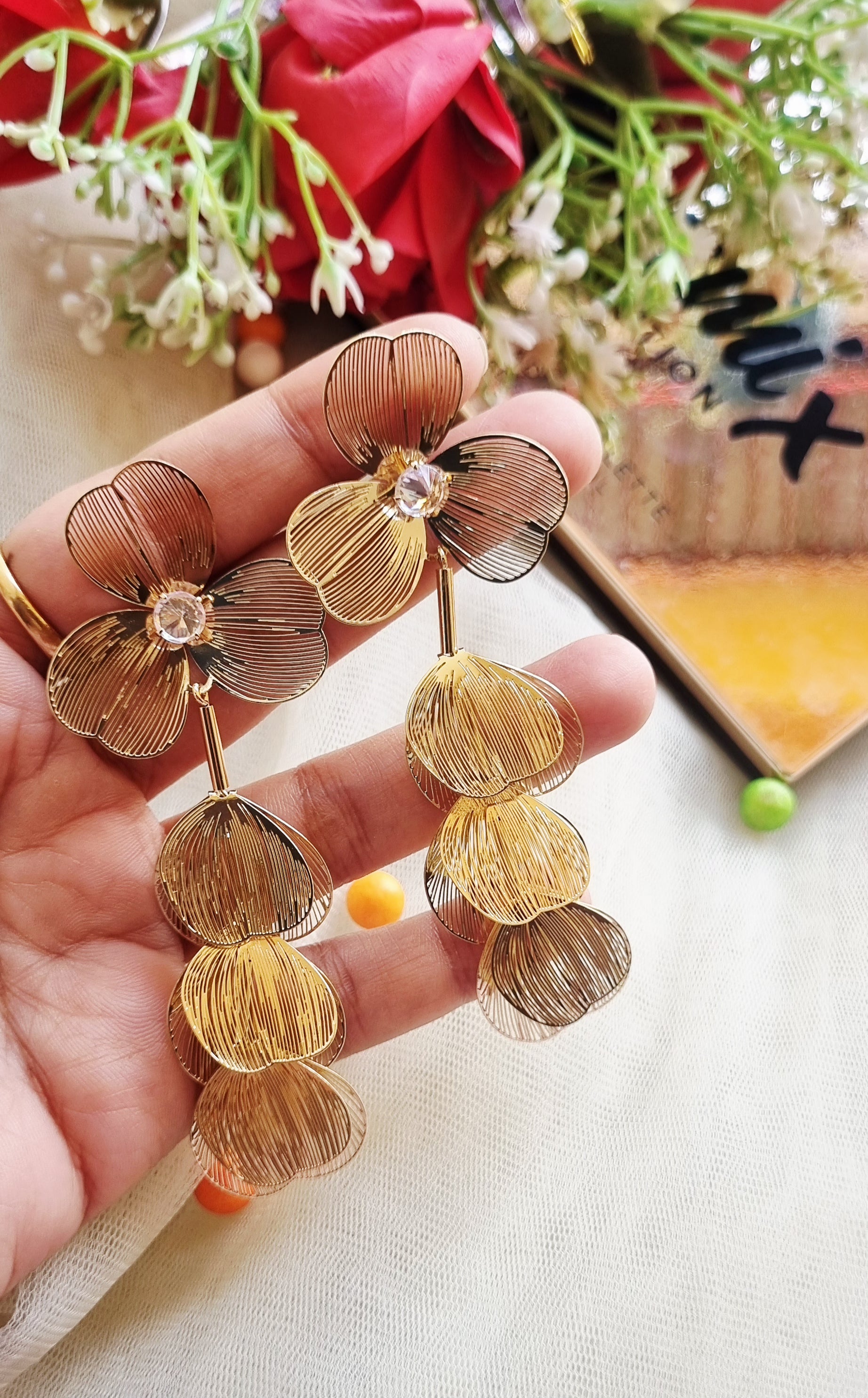 Floral Filigree Earring